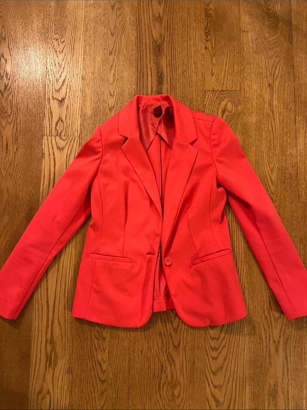 212 Collection Vibrant Pink Single-Button Blazer